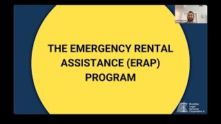 How to apply to the Emergency Rental Assistance Program ERAP – Info Session amp Training [upl. by Gereld]