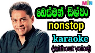 desman silva nonstop karaoke without voice ඩෙස්මන් සිල්වා නොනවතින ගීත එකතුව karaoke without voice [upl. by Assehc]