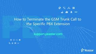 How to Terminate the TG GSM Trunk Call to the Specific PBX Extension [upl. by Eshman]