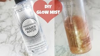 DIY Glow Setting Spray cheap dupe  CoverFX Illuminating Spray Review  iamLindaElaine [upl. by Adnylem384]