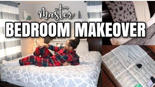 👩🏽‍🏭👨🏼‍🔧 MASTER BEDROOM MAKEOVER  SMALL COUPLES ROOM  DIY MINIMAL ROOM IDEAS [upl. by Llerrah]