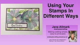 Stampin Up Saleabration A Touch Of Ink  another way to use these stamps [upl. by Heller]