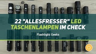 22 quotAllesfresserquot 14500 Akku  AA Batterie LED Taschenlampen im Check [upl. by Netsyrk423]