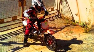 Mini Moto Pro Tork TF100F  Treino de Velocidade [upl. by Aicirtan825]