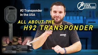 Locksmithing 101  EVERYTHING You Need To Know About The H92 Transponder Key [upl. by Dulciana]