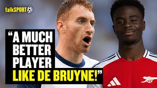 quotKulusevski Is A MUCH Better Player Than Sakaquot 😱 Tottenham Fan BOLDLY Likens Him To De Bruyne 🤯 [upl. by Rozek]