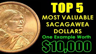 TOP 5 Most Valuable Sacagawea Dollars  1st Year Coin 10000 Value [upl. by Aneris766]