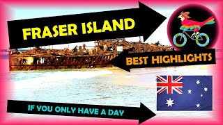 FRASER ISLAND Australia Travel Guide  What To Do IN ONE DAY Tour  Self Guided Highlights [upl. by Acissehc]