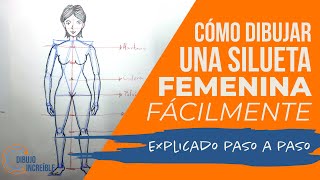 Cómo dibujar un cuerpo de mujer fácilmente [upl. by Eedissac51]