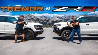 Chevy Silverado ZR2 vs Ford F150 Tremor The Choice Is Not Obvious [upl. by Ojok]