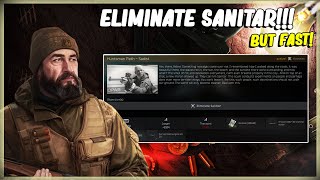 ELIMINATE SANITAR ON SHORELINE  EFT ESCAPE FROM TARKOV  JAEGER TASK HUNTSMAN PATH  SADIST  1211 [upl. by Aissej840]