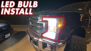 20202022 F250 LED Bulbs Install  Supernova V4 [upl. by Otrevlig261]