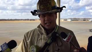 Video Fire Chief describes helicopter crash [upl. by Hannus]