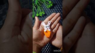 Clay craft rabbit 🐇  how to make clay craft  art tutorial  art shorts [upl. by Elkcim]