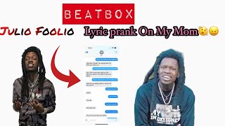 Foolio  BeatBox Lyric Prank On My Mom😱😬  Must Watch🤦🏽‍♂️ [upl. by Bryna]