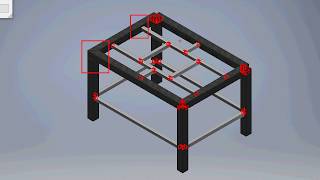 ESTRUCTURAS METÁLICAS CON AUTODESK INVENTOR 12 [upl. by Mikkel]