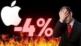 Why Is AAPL Down 4  GREAT Time To BUY Apple  Apple Stock Analysis [upl. by Anad]