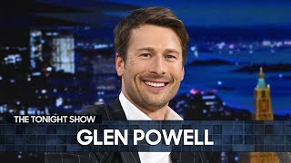 Glen Powell on His Sydney Sweeney SNL Cameo and His Dads Bedside Photo of Matthew McConaughey [upl. by Novehc]