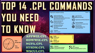 Complete List of cpl commands in Command Prompt  All about Control Panel Applets  Windows 10 87 [upl. by Anastasio]