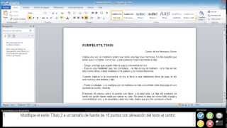 Modifique el estilo Título 2 a un tamaño de fuente de 16 puntos con alineación del texto al centro [upl. by Acinej]