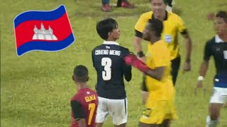 Cambodia vs Timor leste Red card for cambodia 🇰🇭😣 [upl. by Anne-Corinne]