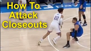 How To Attack Closeouts Become A More Efficient Scorer [upl. by Htrow]