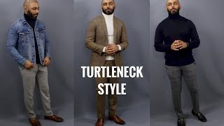 How To Style A Mens Turtleneck SweaterHow To Wear A Mens Turtleneck Sweater [upl. by Arbba]