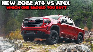 2022 Sierra AT4 vs AT4X  Differences and Pricing [upl. by Eittak]