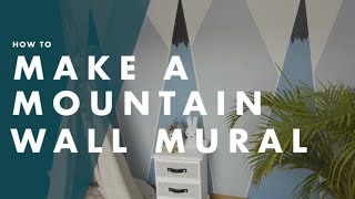 How To Paint A Mountain Wall Mural  Bunnings Warehouse [upl. by Marika]