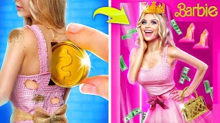 De Barbie Pauvre à Barbie Riche 💔 Défi de Relooking de Poupées 💸 [upl. by Cecilius584]