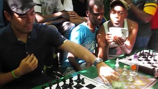 Hikaru Puts Down Money vs South African Chess Hustler [upl. by Issak604]