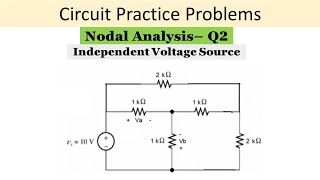 Nodal Analysis  Question no 2 [upl. by Adrianne]