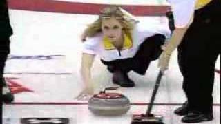 Jennifer Jones Best Curling Shot [upl. by Catlee]