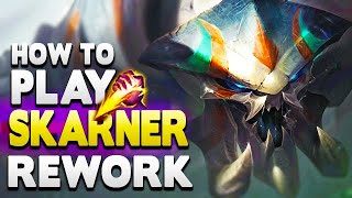 How to play the NEW REWORK SKARNER  Jungle Guide  Season 2024 League of Legends [upl. by Quartana604]