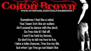 Colton Brown  quotBilly The Kid Remix ft Avant Brownquot with lyrics [upl. by Applegate518]