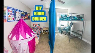 EASY DIY SLIDING ROOM DIVIDER [upl. by Aeila]