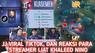 JEDAG JEDUG VIRAL TIKTOK 🔥 REAKSI STREMER LIAT KHALEED NINO [upl. by Hnoj579]