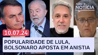 Aprovação do governo Lula Bolsonaro aposta em anistia e mais ao vivo com Toledo e Tales  Análise [upl. by Ainelec956]