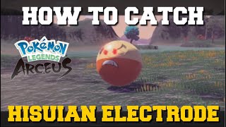 HOW TO CATCH HISUIAN ELECTRODE IN POKEMON LEGENDS ARCEUS HOW TO GET HISUIAN ELECTRODE [upl. by Josephina]