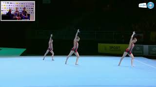 World Age Group Acrobatic Championships 2018  NETHERLANDS 1218 WG Balance [upl. by Ssalguod]