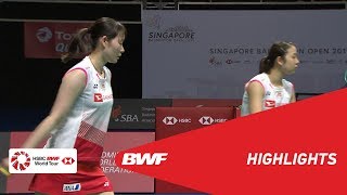 Singapore Open 2019  Finals WD Highlights  BWF 2019 [upl. by Gimpel906]