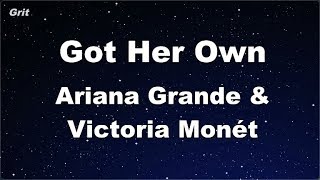 Karaoke♬ Got Her Own  Ariana Grande amp Victoria Monét 【No Guide Melody】 Instrumental [upl. by Acimahs]