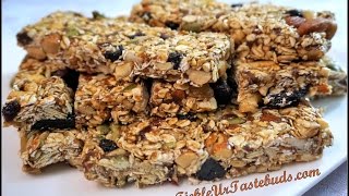 Fruit amp Nut Chewy No Bake Granola Bars  You got this Recipe 11 [upl. by Novah749]