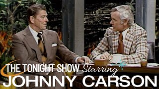 Ronald Reagan Sits Down with Johnny  Carson Tonight Show [upl. by Gris]