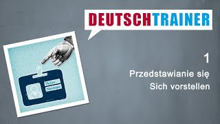 Niemiecki dla początkujących A1A2  Deutschtrainer Przedstawianie się [upl. by Murtha]