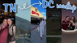 ROADTRIP WITH US driving 10 hours from tennessee to washington DC 🚗 vlogmas day 16 [upl. by Esteban]