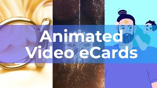 Free Animated Ecards  How to Make an Animated Video Greeting Card in Minutes [upl. by Eanar]