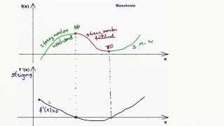 Monotonie  wachsende und fallende Funktionen  Wo und warum [upl. by Tunnell]