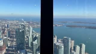 360 The Restaurant at the CN Tower  Winterlicious 2024  View during Lunch [upl. by Homans910]