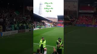 Celtic fans at Tannadice  Piling on the Agony  Dundee Utd 0  9 Celtic  28082022 [upl. by Nnire]